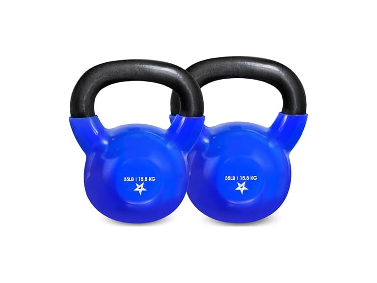 Yes4All 35 lb - Pair Kettlebell Vinyl Co