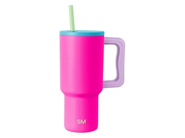 $9.99, Was $22.99, 56% Off! Simple Modern 30 oz Trek Tumbler with Handle 80s Mix dealfomo