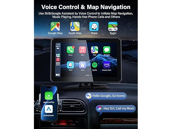 7" CarPlay Screen w/ Mirror Link