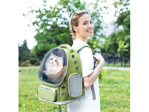 Pawstrip Cat Backpack Carrier Clear