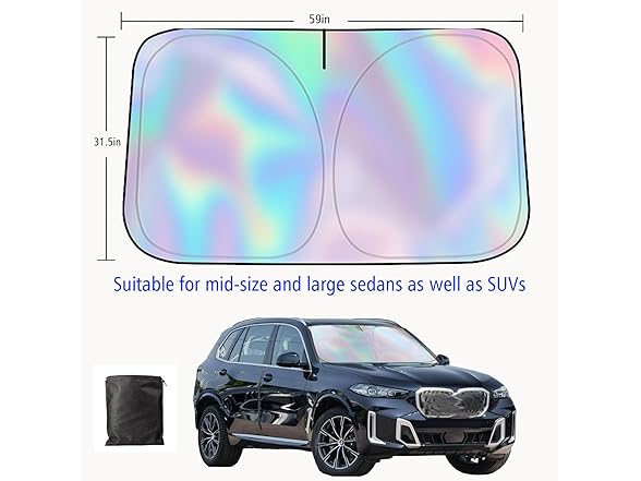 Windshield Sun Shade Foldable Large