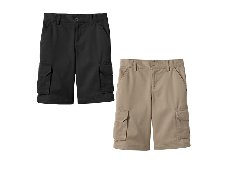 2PK Boys Stretch Cotton Cargo Shorts