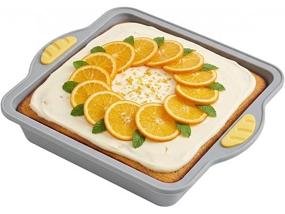 Restaurantware Square Gray Silicone Cake Pan