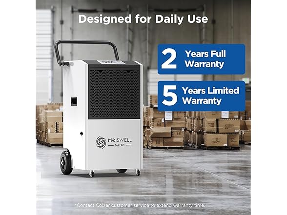 Moiswell 170 Pints Commercial Dehumidifier