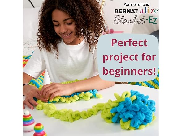 Bernat Alize Blanket-EZ Yarn, Denim Blues