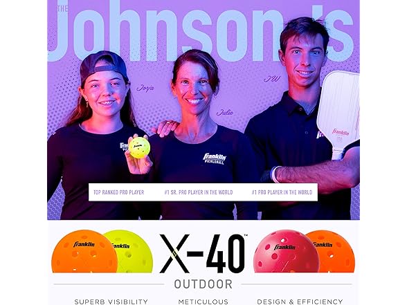 Franklin Outdoor Pickleballs X-40 12 Pack
