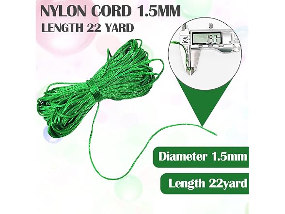 Ewparts Nylon String for Bracelets 1.5mm 12 Rolls
