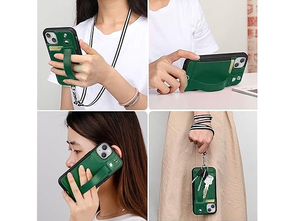 TOOVREN Wallet Case for iPhone 15 Case
