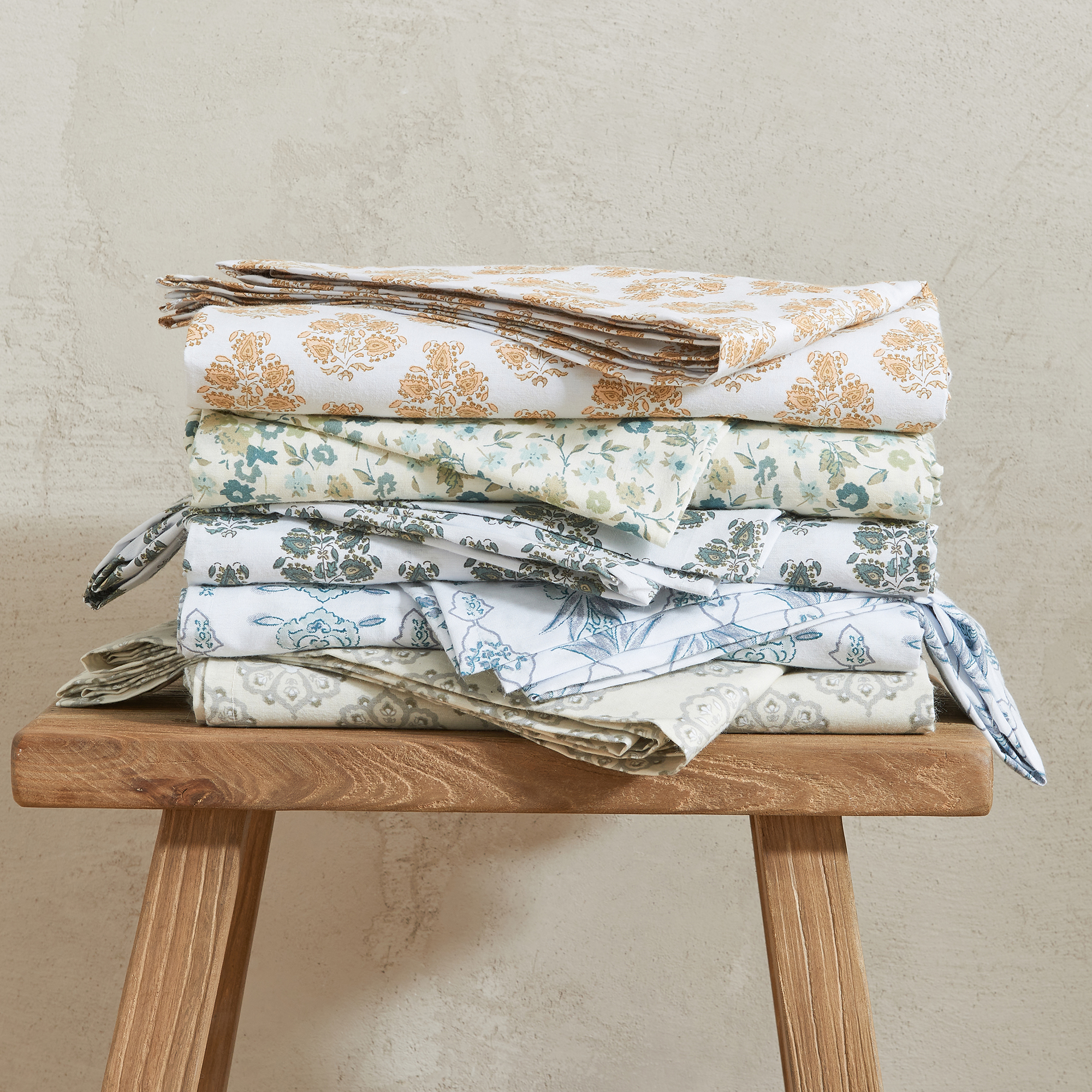 Patina Vie Cotton & Rayon Printed Sheet Set - Gallery 27