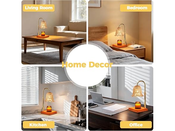GODONLIF Flower Candle Warmer Lamp