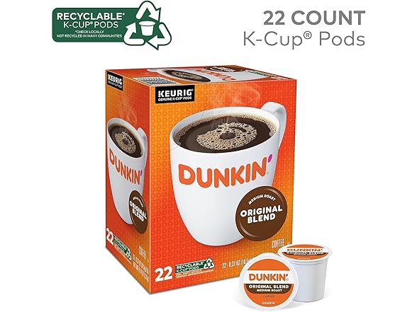 Dunkin' Original K-Cups, 22ct