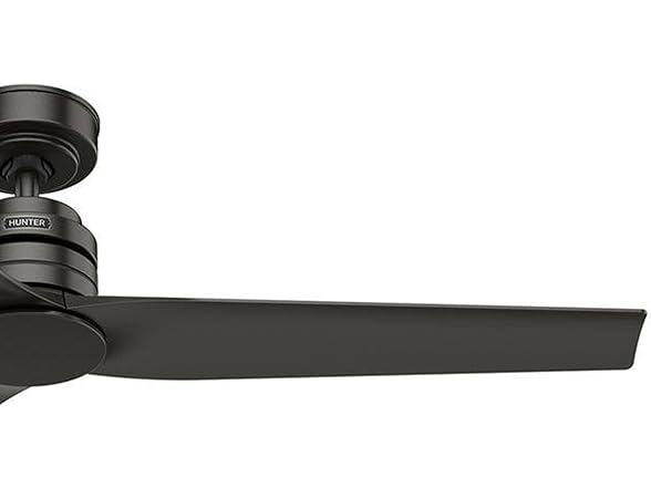 Hunter Ceiling Fan 52 Inch Matte Black Indoor/Outdoor
