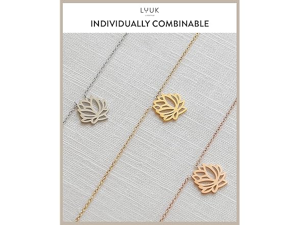 LUUK Silver Lotus Pendant