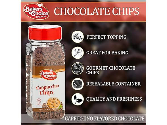 Bakers Choice Cappuccino Choc Chips 9oz