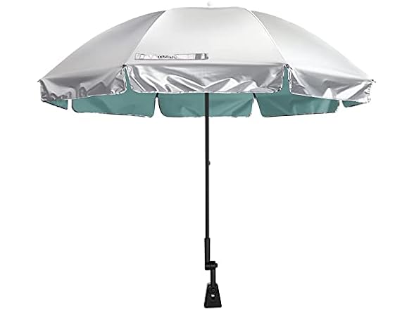 Prospo 55 Inch Beach Chair Umbrella w Adjustable Clamp