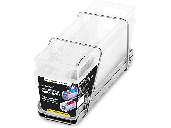 madesmart Madesmart 2-Tier Plastic Mini Multipurpose Orga