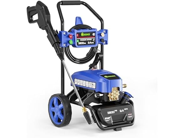 GREENER PW06-B Electric Pressure Washer Blue