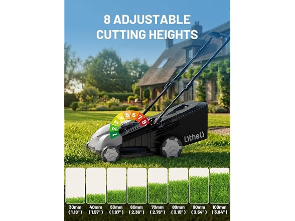 Litheli 21" Cordless Lawn Mower (Push)