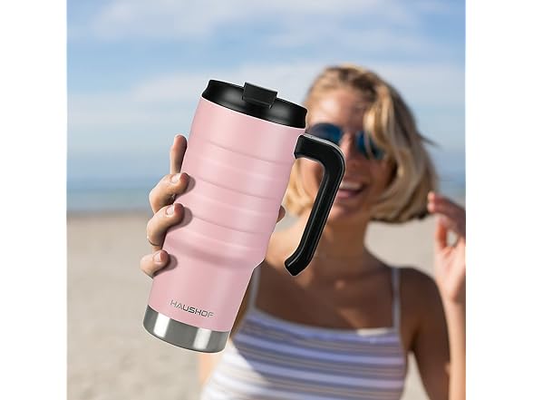 HAUSHOF 24 oz Travel Mug, Insulated