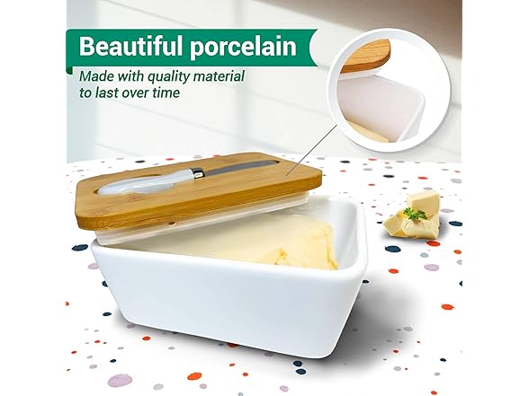2 Pack Butter Dish with Lid and Knife