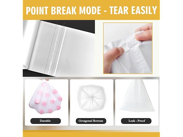 Ginkgo GAR-109 105ct 4 Gallon Small Trash Bags