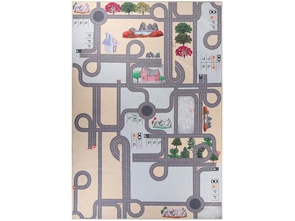 Superior 2X3RUG-ROAD-BL 2'x3' Cream