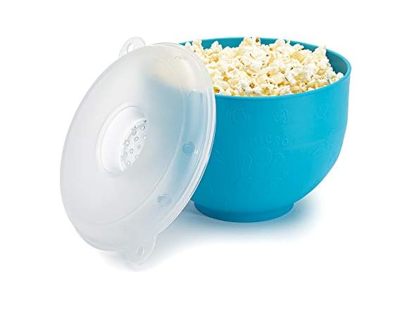 Goodful Silicone Popcorn Popper, Blue