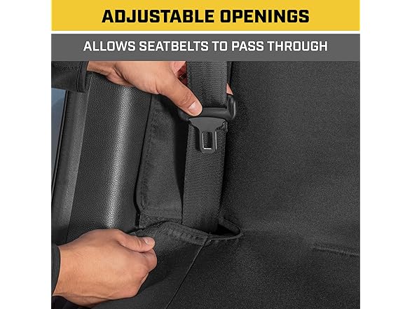 CAT Flexfit Black Rear Seat Cover 60/40