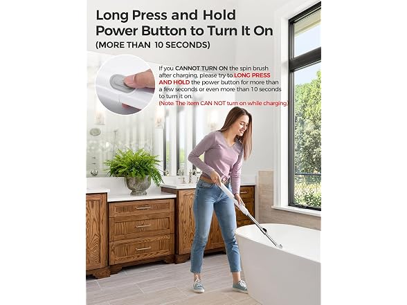 kHelfer Cordless Electric Spin Scrubber