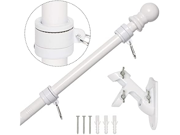 White with bracket