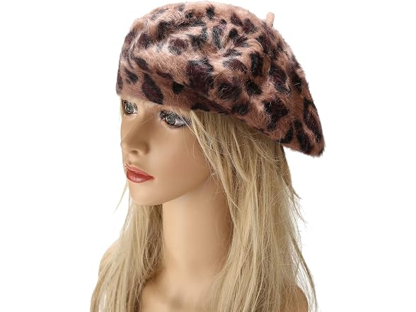 Joylife Women (One Size-Large) Fluffy Beret Lady