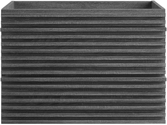 30 in. Render WALL-Mount Bathroom Vanity, Charcoal