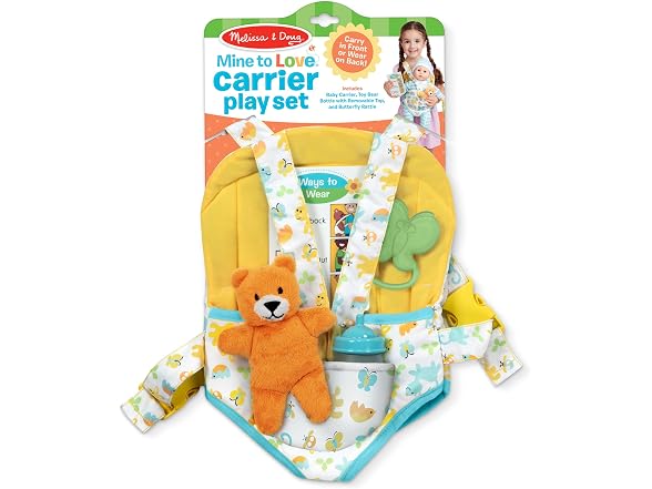 Melissa & Doug Mine Love Carrier Play Baby Toy Set