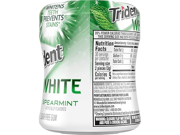 Trident White Spearmint 60ct