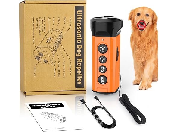 50FT Range Dog Bark Deterrent Device