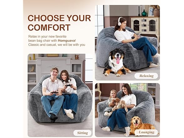 Oversized Bean Bag Sofa