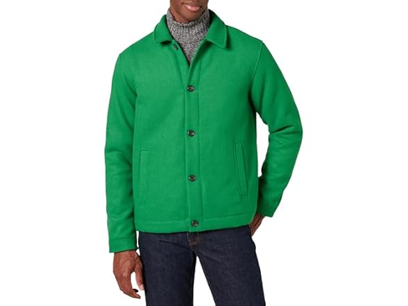 Amazon Essentials Mens Wool Bomber Jacket