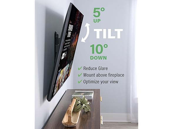 SANUS Height Adjustable Full Motion TV Wall Mount for 32” to 65” TVs – Raise or Lower TV 3” After Install – Maximizes Compatibility with Your Setup – 3 Step DIY w/Smooth Extension, Tilt & Swivel (Open Box)