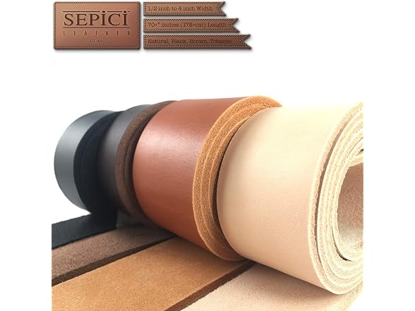 8-9oz Belt Blanks, 1-1/2" (3.8 cm) x