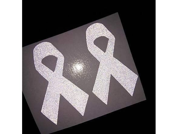 CUSHYSTORE Lung Ribbon Decal White 6pk