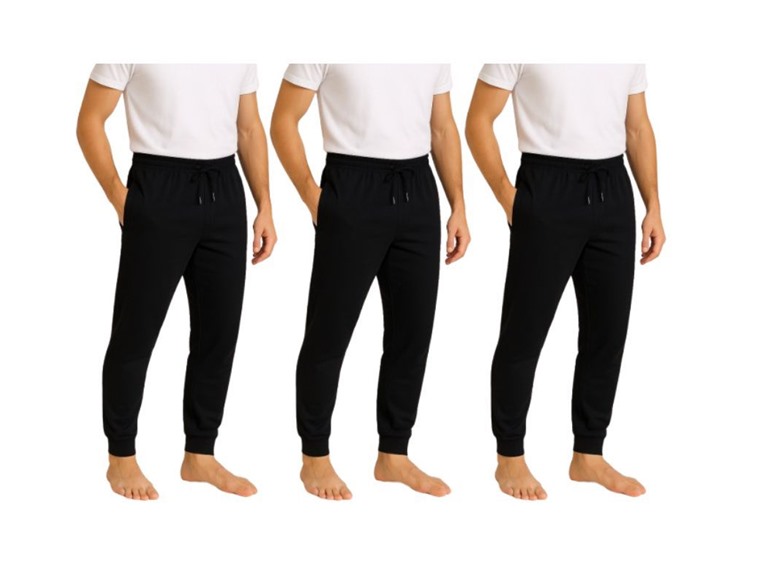 3PK Mens Lounge Joggers w/ Pockets