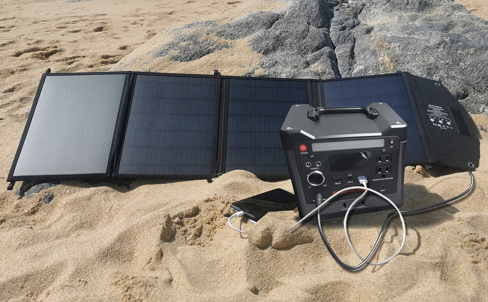 300W Portable Power Station and 40W Solar Panel Combo - Gallery 6