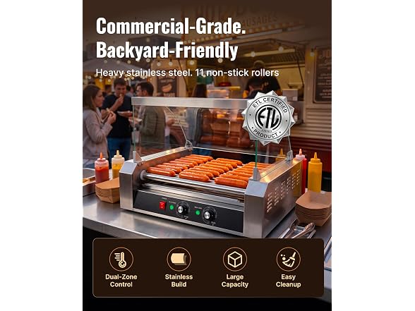 SYBO Hot Dog Roller Machine, 30 Hot Dogs