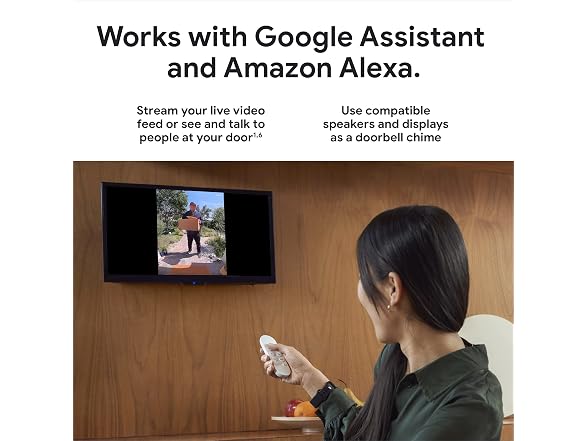 Google Nest Google Nest Doorbell (Wired, 2nd Gen) Snow