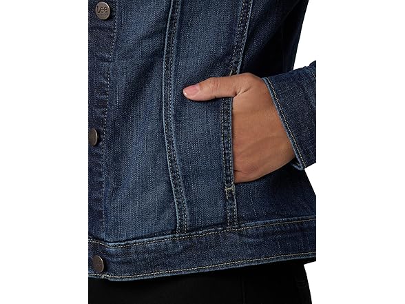 Riders Drenched Blue Denim Jacket (XS)