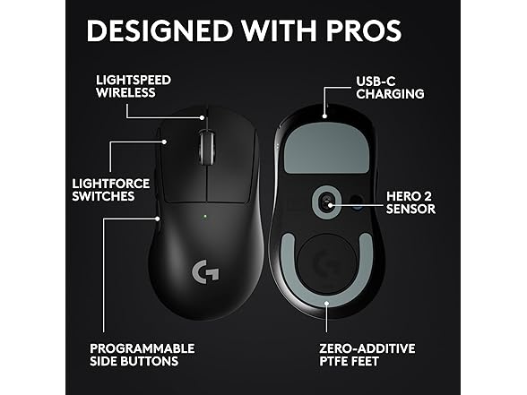 Logitech G PRO X Superlight 2 DEX Wireless Mouse