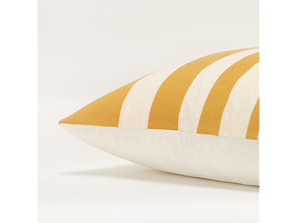 Rizzy Home 20X20 Cotton Stripe Yellow