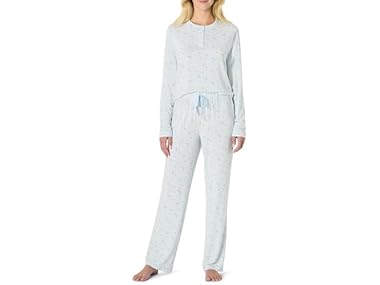 $15.99, Was $29.90, 46% Off! AE Womens LongSleeve Henley PJ Set dealfomo