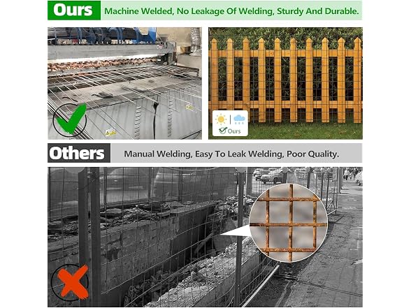 Welded Wire Fence, 50ft(L) x 48inch(H)