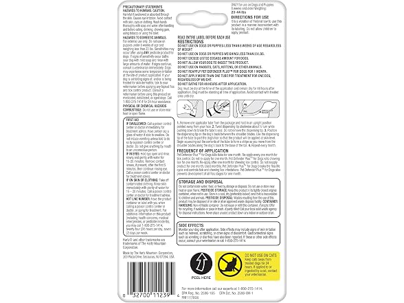 Pet Defender Plus for Dogs & Puppies Flea & Tick Topical